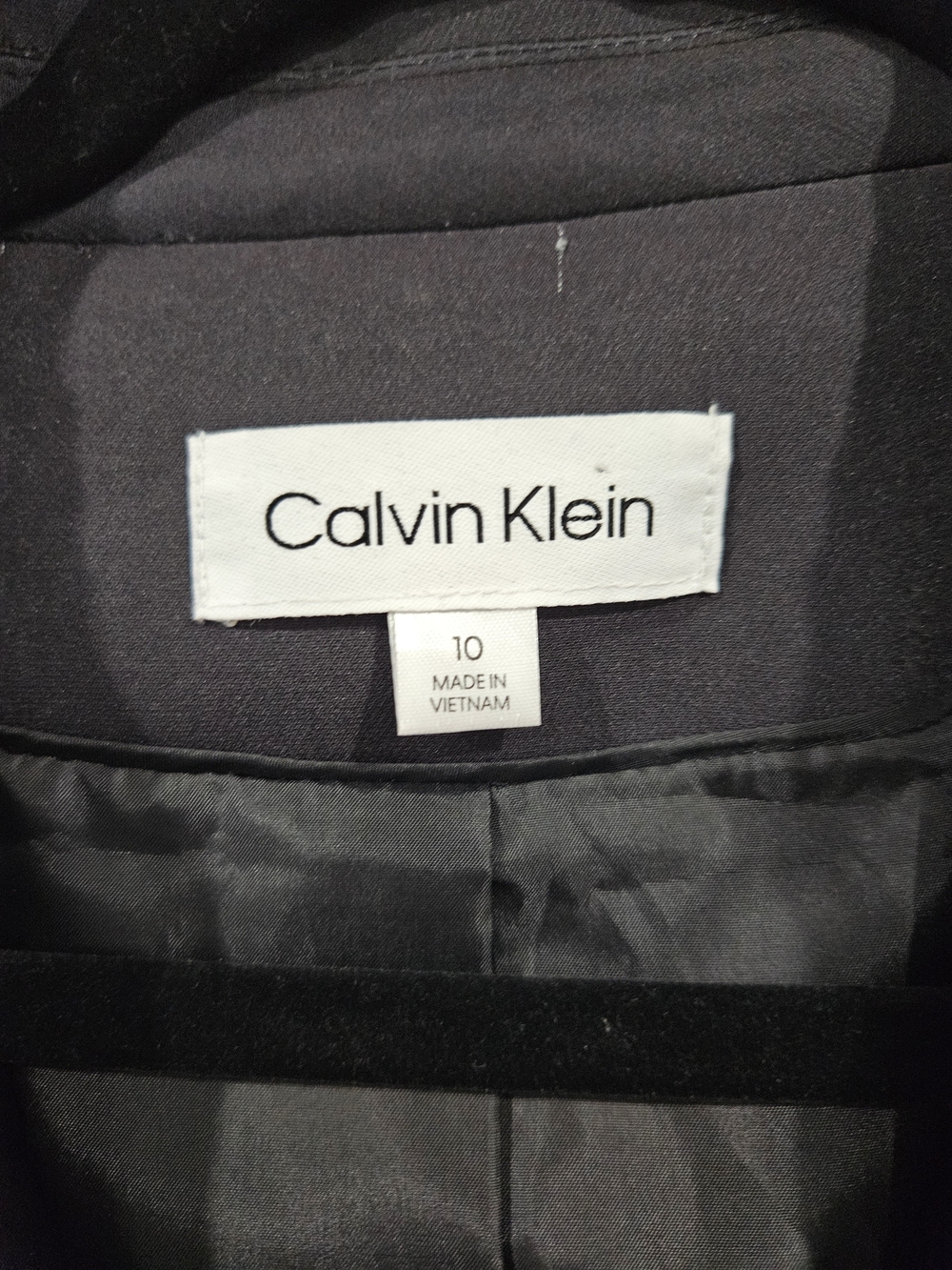 Calvin Klein Black Blazer with Pink Floral Print - Picture 2 of 10